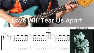 Joy Division - Love Will Tear Us Apart  (guitar cover with tabs & chords)