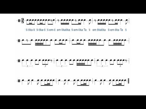 COMPOUND TIME SIGNATURE RHYTHM EXERCISE