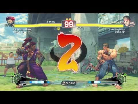 itzMoneyMarv ( RYU ) VS JR RODRIGUEZ ( AKUMA ) SSFIV ENDLESS BATTLE MATCH GAMES 7-11