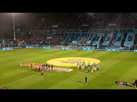 "VIVO GRAN RECIBIMIENTO A BELGRANO VS UNIÓN EN ALBERDI 2026." Barra: Los Piratas Celestes de Alberdi &bull; Club: Belgrano &bull; País: Argentina
