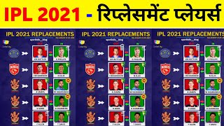 IPL 2021 - IPL 2021 Replacement Players List ( RCB, KKR, CSK, MI, DC, SRH, PBKS, RR )