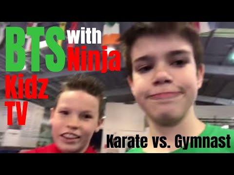 NINJA KIDZ TV Behind the Scenes - Karate Kid vs. Gymnastics Kid