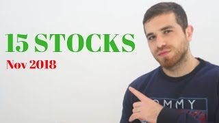 15 STOCKS TO BUY NOVEMBER 2018
