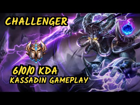 Nemesis (KASSADIN) vs AKALI - 6/0/0 KDA MID CHALLENGER GAMEPLAY - EUW
