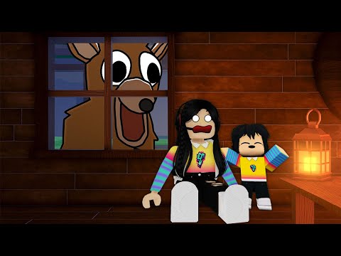 NOS PERDEMOS EN EL BOSQUE Y NOS PERSIGUE ALGO TERRIBLE 😨 EN ROBLOX | paolazgames