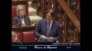 CAIATA: “NESSUNO PUÒ DARCI LEZIONI DI DIPLOMAZIA, FACILE FARE SCIACALLAGGIO POLITICO"