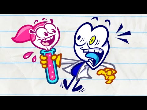 SCIENCE FAIR AND SQUARE | Pencilmation Cartoons!
