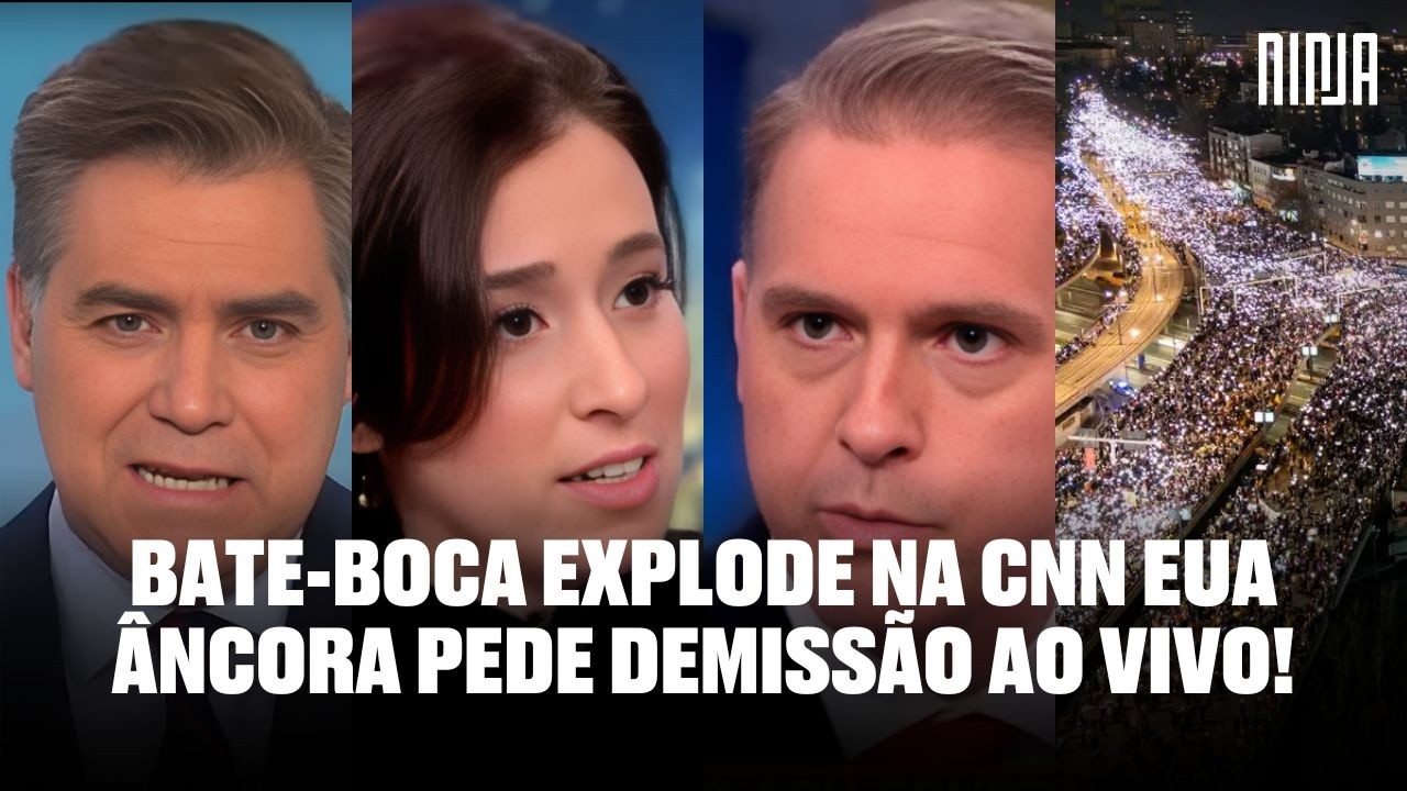 🔥CNN em chamas com bate boca ao vivo🔥Jornalista se demite no ar🔥Protestos antifa tomam a Alemanha🔥