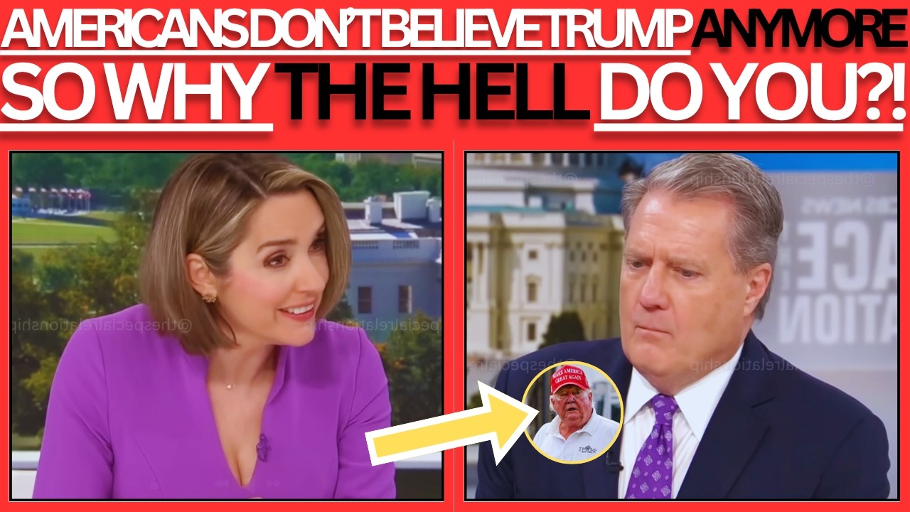 MAGA Rep PANICS As CBS Host Reads Trump's Insane Tweets