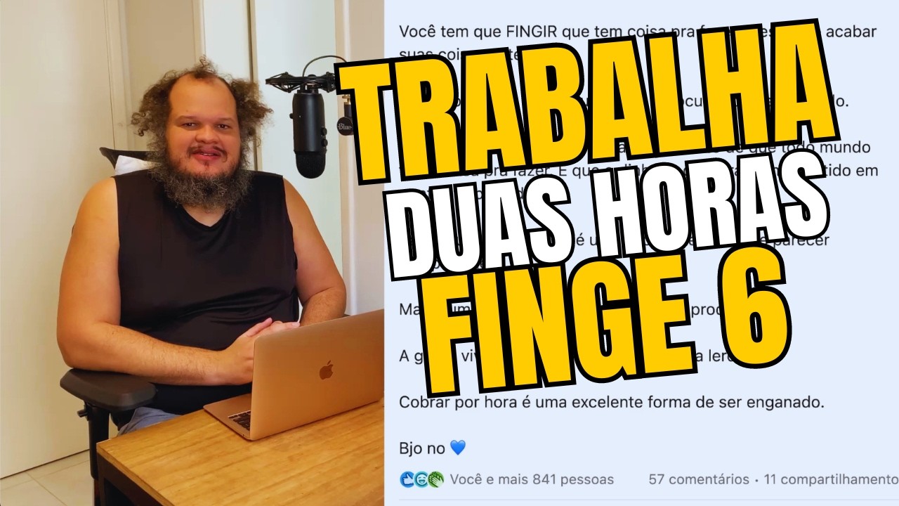 NINGUÉM TRABALHA 8 HORAS POR DIA