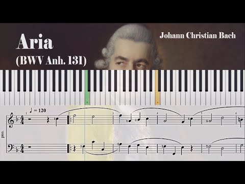 Aria (BWV Anh. 131) - Johann Christian Bach | Sheet Music for Piano