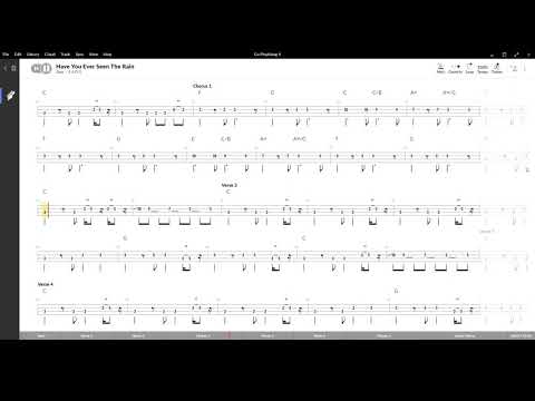 Have You Ever Seen The Rain(Creedence Clearwater Revival)Tablatura e base Senza Basso - Backing bass