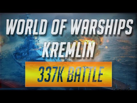 Battleship Kremlin 337k Battle - World of Warships