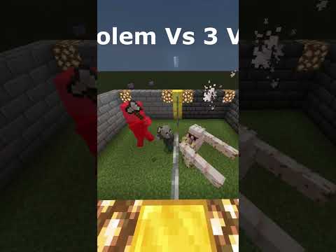 Epic Battle: Vindicator Vs Iron Golem! #Minecraft