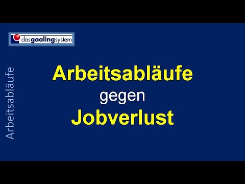 Arbeitsabläufe – Jobverlust - Video: Oft eine drohende Gefahr ohne darauf vorbereitet zu sein.
