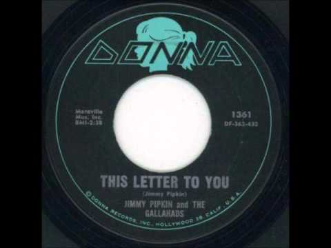 GALLAHADS - THIS LETTER TO YOU