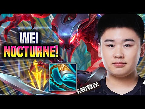 WEI PERFECT GAME WITH NOCTURNE! - RNG Wei Plays Nocturne Jungle vs Wukong! | Season 2022