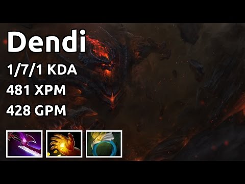 Dendi Shadow Fiend 1/7/1 K/D/A 481 XPM 428 GPM 173/16 LH/DN
