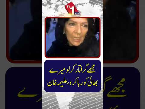 ”مجھے گرفتار کر لیں لیکن میرے بھائی کو رہا کر دیں“: علیمہ خان کی جذباتی اپیل