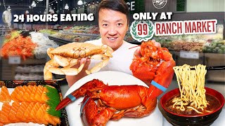 9am FRESH Lobster & Crab Breakfast! 24 Hours Eating ONLY at 99 Ranch Chinese Market