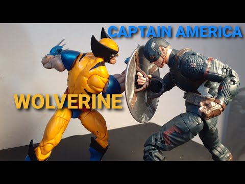 Captain America vs Wolverine (stop motion)