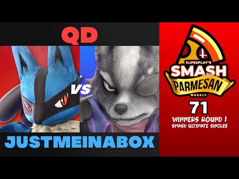 QD vs Justmeinabox - Smash Ultimate Singles Winners Round 1 Smash Parmesan 71 - Lucario vs Wolf
