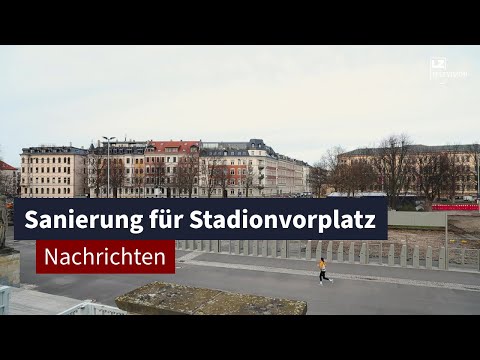 Sanierung für den Stadionvorplatz | LZ TV Nachrichten
