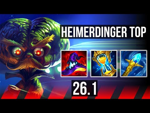HEIMERDINGER vs IRELIA (TOP) | Good KDA: 12/1/6 | KR Master | 26.1