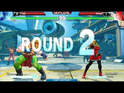SFV @ NLBC v.20 - Jav1ts (Alex) vs PIE Smug (Karin)[720P60FPS]