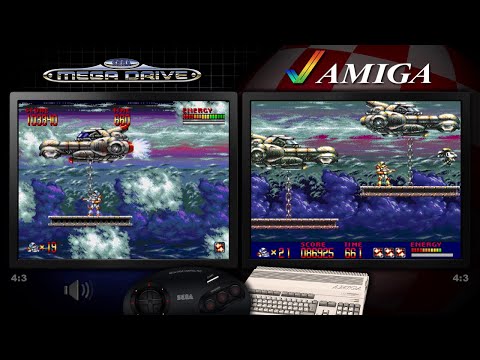 Turrican 3 (Amiga) and Mega Turrican (Mega Drive)  | Comparison - Dual Longplay