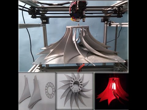 3D printed Spiral Lamp