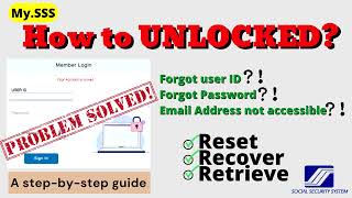 How to RESET, UNLOCKED or RECOVER a locked SSS account online 2023 | Your Account is locked