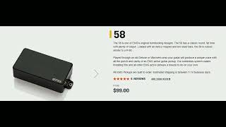 Video thumbnail for EMG 58 vs. EMG 89X - Metal Tones Only by metal_moonlighter