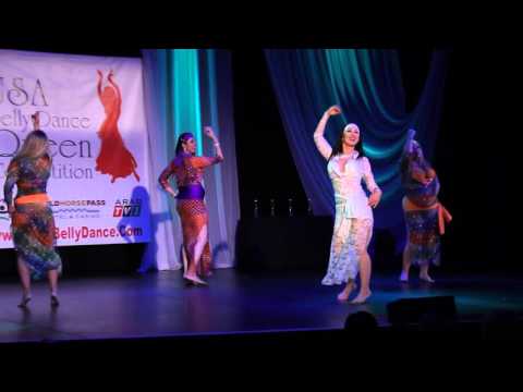 Shahrazad Dance Co. performs Basbousa Shaaby at USA Bellydance Queen