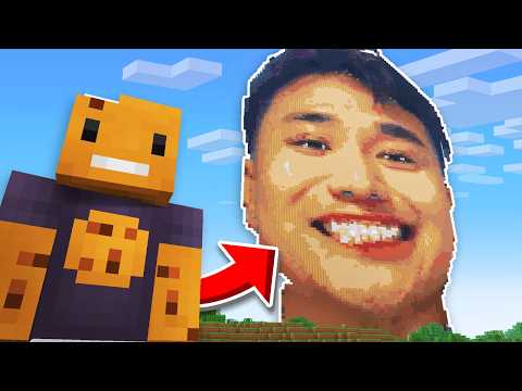 I Built My FACE REVEAL in Minecraft Hardcore