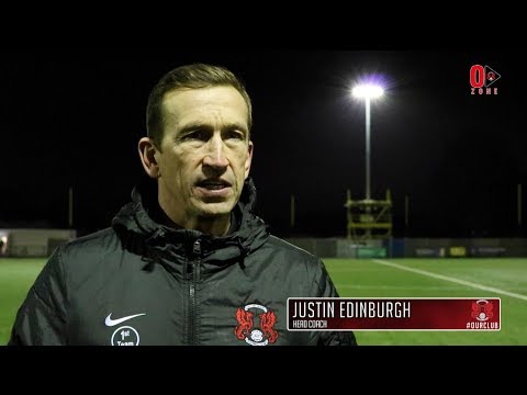 REACTION: Head Coach Justin Edinburgh following the O's 2-1 FA Trophy victory at Haringey Borough