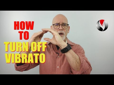 How to Turn Off Vibrato