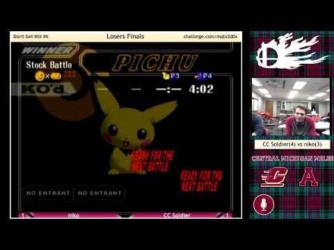 CC Soldier (Peach, Falco) vs niko (Pichu, Sheik, Marth) - SSBM Singles - Don't Get Kilt #4