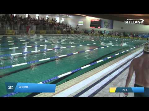 Serie 4 dei 50 Dorso  Assoluti Maschi Master - Campionati Regionali Master 2015 VENETO e FRIULI VG