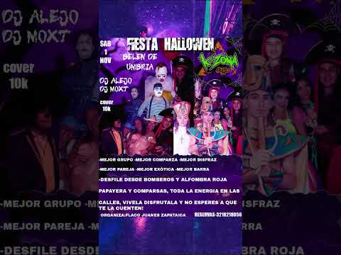 1 NOVIEMBRE FIESTA HALLOWEN BELEN DE UMBRIA 🔥  LA K-ZONA 🔥 #halloween #fiesta #rumba #viralvideo