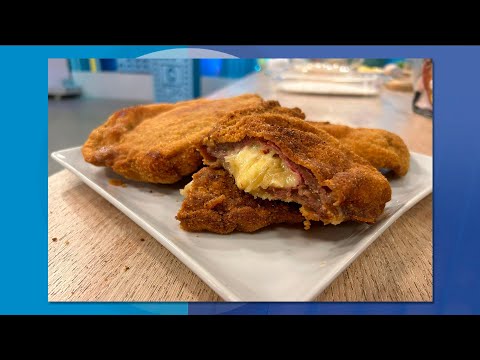 La Receta de Leticia: Milanesas rellenas de cebollas caramelizadas, jamón y queso