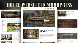 Build a Hotel Website From Scratch | WordPress & Elementor Complete Tutorial (20