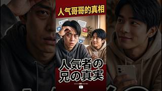 【笑って学ぶ中国語】弟よ、ごめん。人気者の兄の「悲しすぎる真実」とは?😂 #shorts #中国語学習