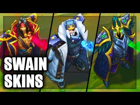 All Swain Skins Spotlight Rework Tyrant Northern Front Bilgewater (League of Legends)
