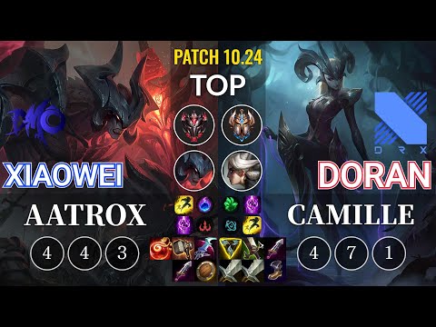 DMO Xiaowei Aatrox vs DRX Doran Camille Top - KR Patch 10.24