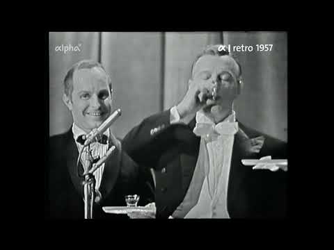 Clown Charlie Rivel in München (BRD 1957)