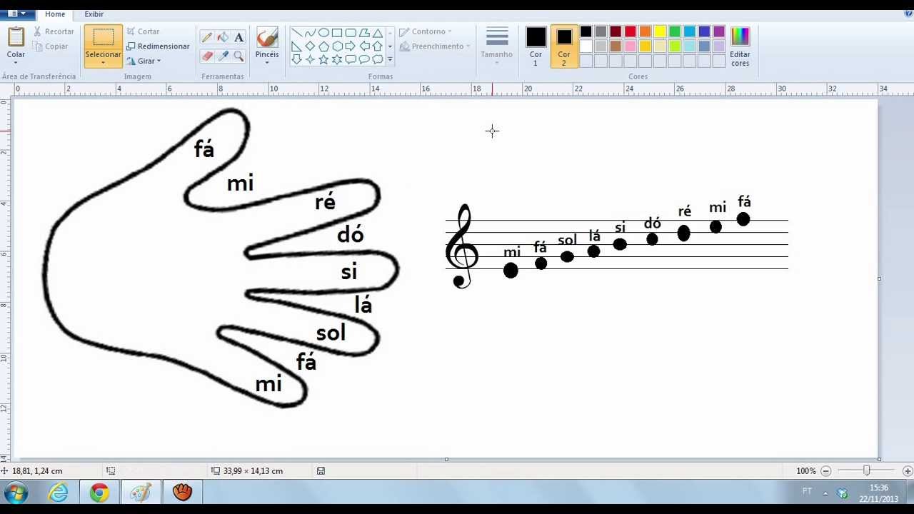 Video Aula 1 - Aprenda Notas Musicais usando as mãos