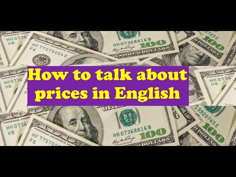 How to talk about prices in English