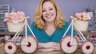 Gosta de artesanato com pérolas? Veja esta idéia.#artesanato #reciclagem #diy