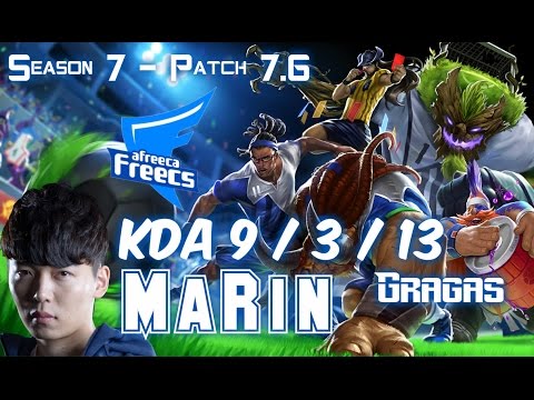 AFs MaRin GRAGAS vs RUMBLE Top - Patch 7.6 KR Ranked